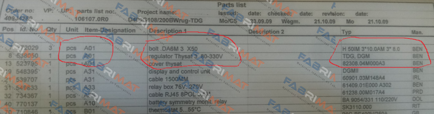 538050 obsolete,replaced by 10091560 Benning
