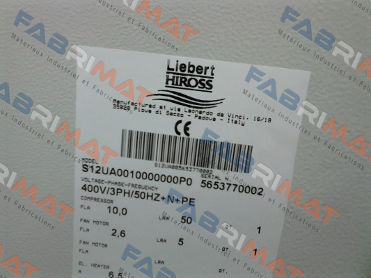 Board:   27529702   BOARD MICROFACE E.24V BEI   Liebert Hiross