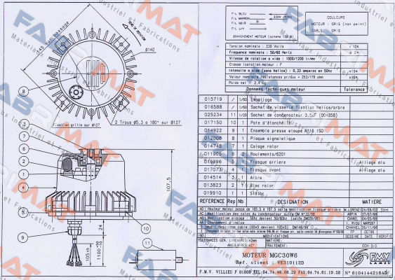 MG030W06 FMV-Lamel (now Ziehl Abegg)