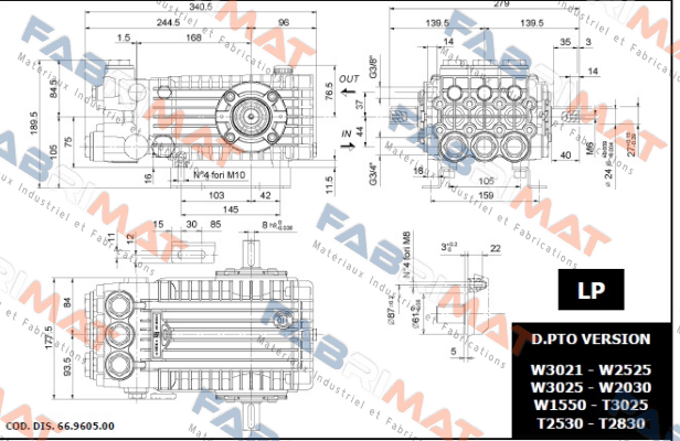 M42001054 / Serie 66 Type W 2141 Interpump