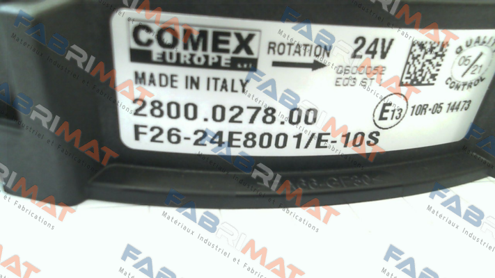 P/N: 58013, Type: F26-24E8001-10S Comex