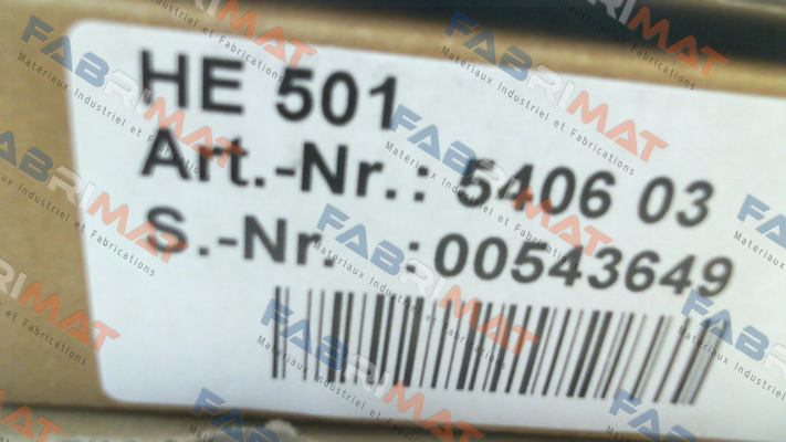 P/N: 5406 03 Type: HE 501 Hesch Automation