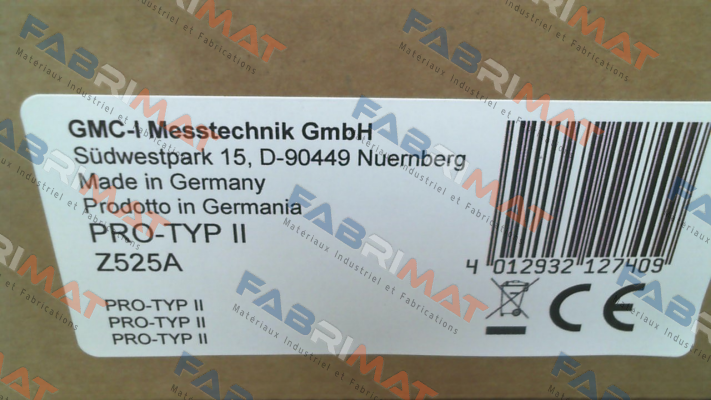 Art.No. Z525A, Type: PRO-TYP II Gossen Metrawatt