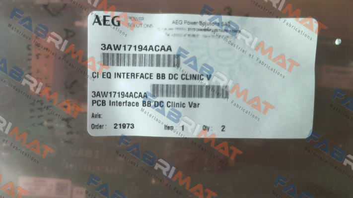 3AW17194ACAA AEG