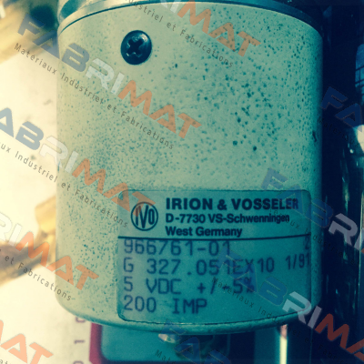966761-01, G 327.051EX10 1/91  Irion-Vosseler