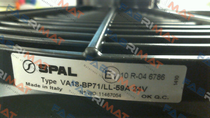 VA18-BP71/LL-59A SPAL