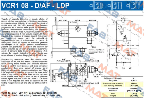 VCR1 08-D/AF-LDP Brevini