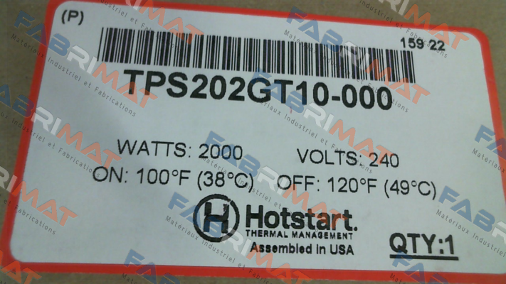 TPS202GT10-000 Hotstart