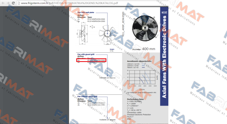 R11R-40SPS-ECM-3500 Hidria
