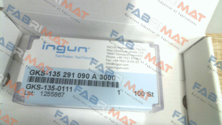 P/N: GKS-135-0111 Type: GKS-135 291 090 A 300 Ingun