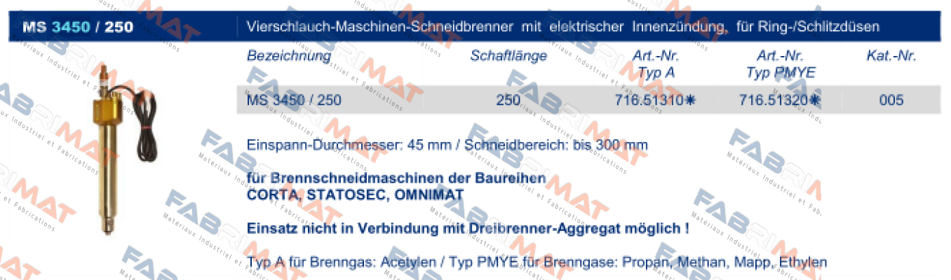 MS 3450/250-PMY Messer