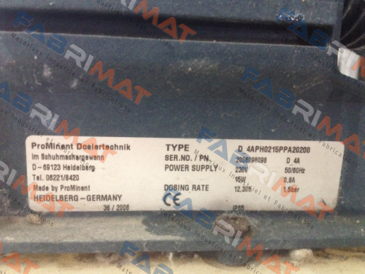 TTK16-330 - obsolete, replaced by DLTA1020PVT2000UA00M0DE0  ProMinent