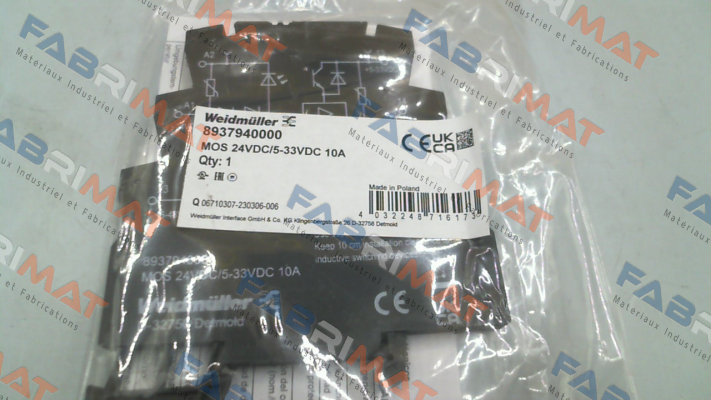 8937940000 / MOS 24VDC/5-33VDC 10A Weidmüller