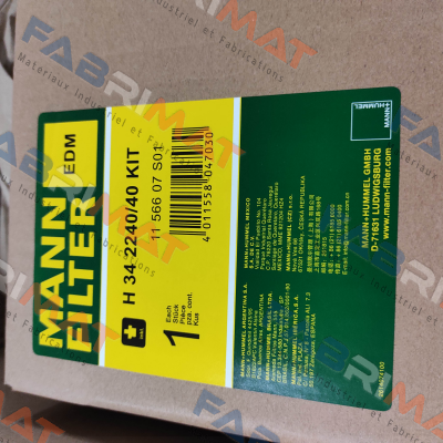 H 34 2240/40 KIT Mann Filter (Mann-Hummel)