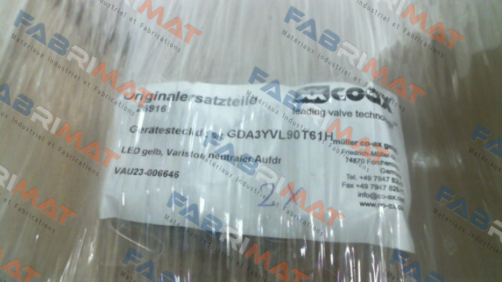 26916, Type: GDA3YVL90T61H 230 V AC Coax