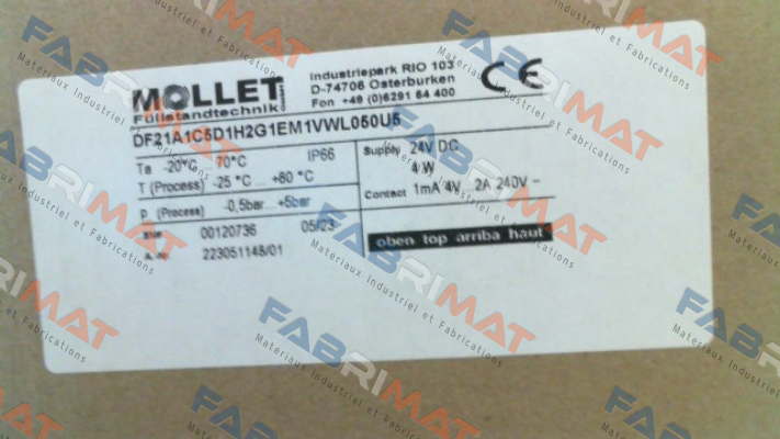 DF21A1C5D1H2G1EM1VWL050U5 Mollet