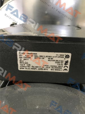 DP 160L-285/2-621621 U-VT-VPWM NR:1743360 OEM Dietz-Motoren