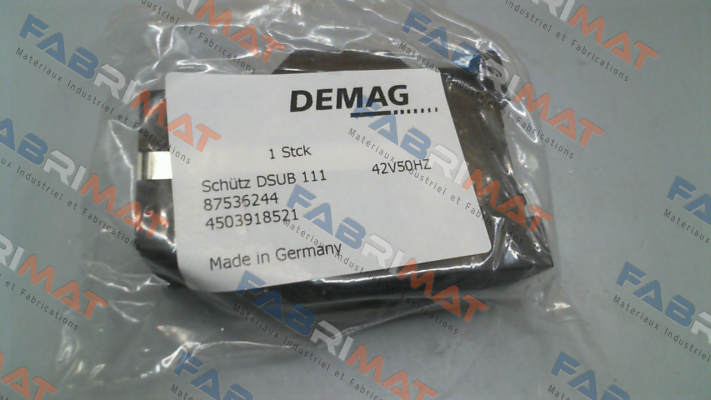 87536244 / DSUB-111 42V50HZ Mannesmann-Demag